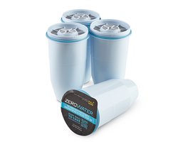 ZeroWater Waterfilter 4 Pack - Premium 5-traps Waterzuivering - 4 Stuks Drinkwater Filterpatronen - NSF Gecertificeerd