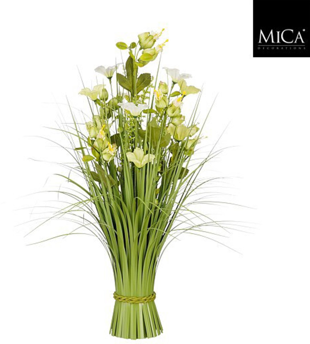Mica Decorations Bloem Bundel - 60 x 30cm - Geel