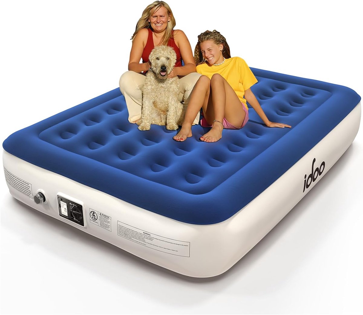 Zelfopblazend Luchtbed voor 2 Personen met Elektrische Pomp - Ideaal voor Camping, Logeerbed en Reizen - 33 cm Hoog