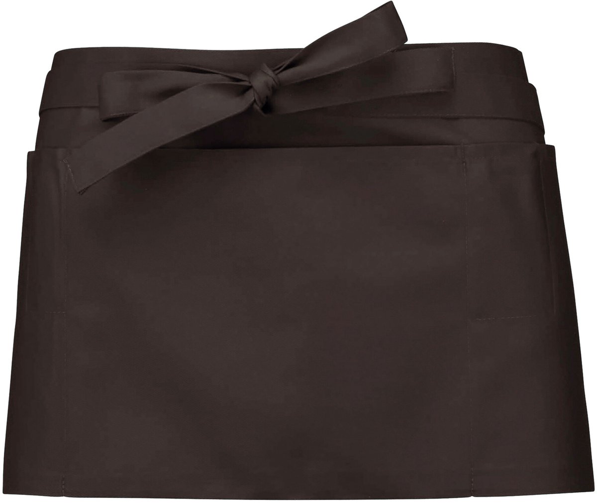 Kariban Polykatoen kort schort K896 - Chocolate - One size