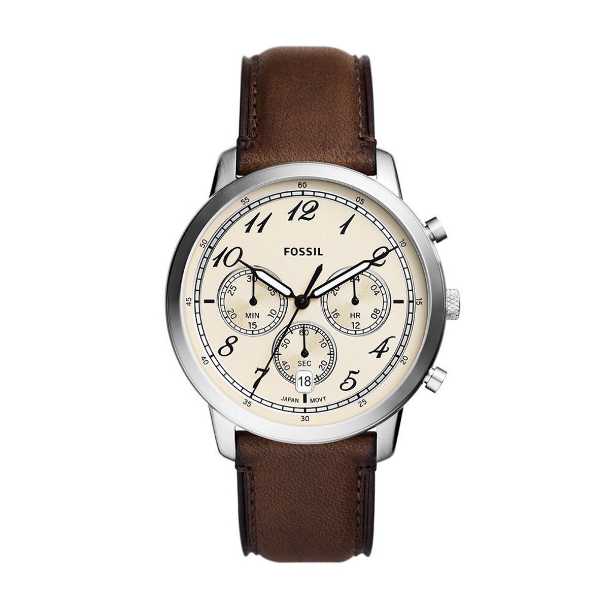 Fossil heren horloge FS6022 - Bruin
