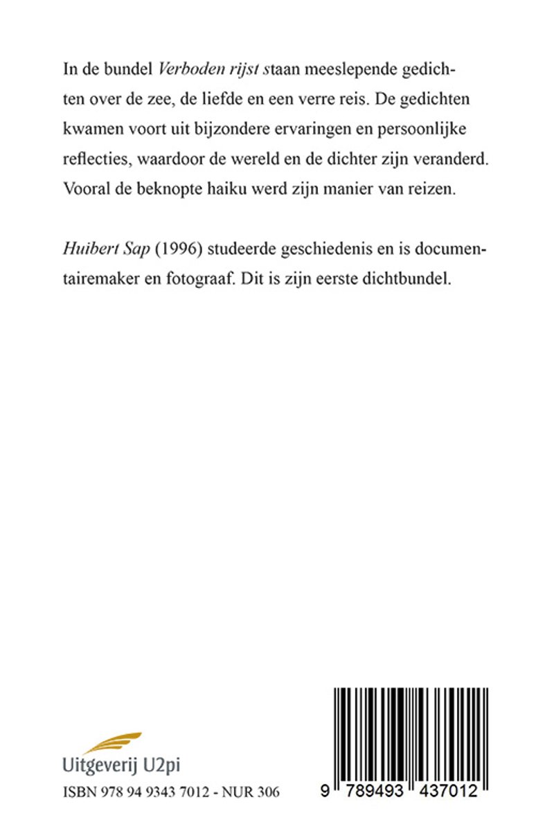 Verboden rijst - back cover