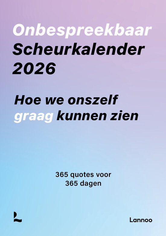 Onbespreekbaar Scheurkalender 2026
