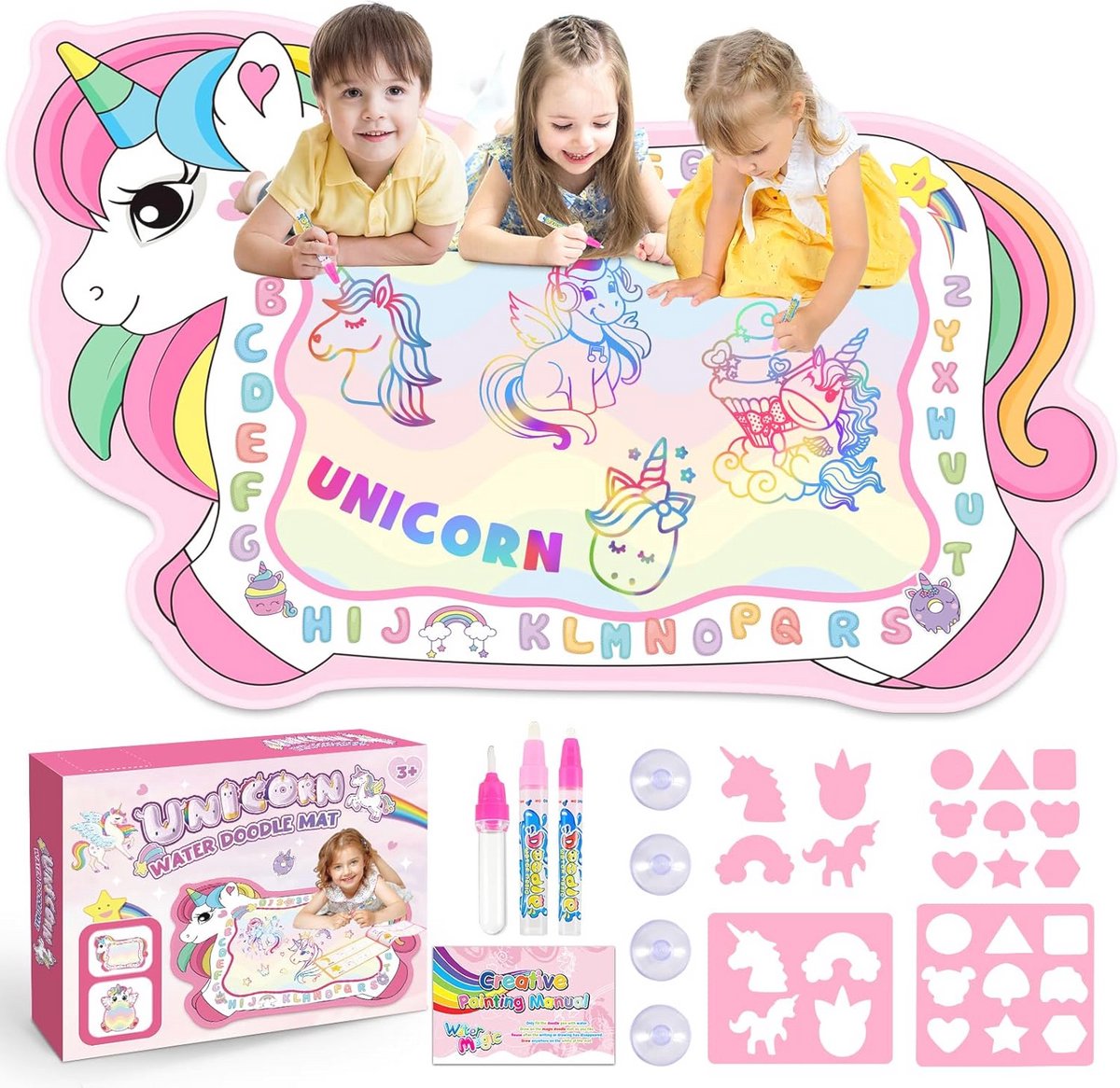 Creatieve Eenhoorn Waterdoodle Mat voor Kinderen - Leuk Speelgoed voor Meisjes van 1-6 Jaar