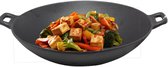 Cast Iron Wokpan / wadjan gietijzer -D bovenzijde 30,5 cm D onderzijde 12,5 cm zwart - zware kwaliteit