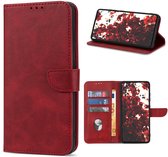 Multimedia & Accessoires PU Lederen Book Case Hoesje geschikt voor Samsung Galaxy A56 5G/Samsung Galaxy A36 5G – Rood - Portemonnee – Met Stand – Kaarthouder – Pasjes Houder – Magneet Sluiting – Bookcase