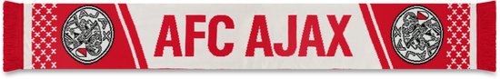 Ajax-sjaal wit/rood AFC Ajax