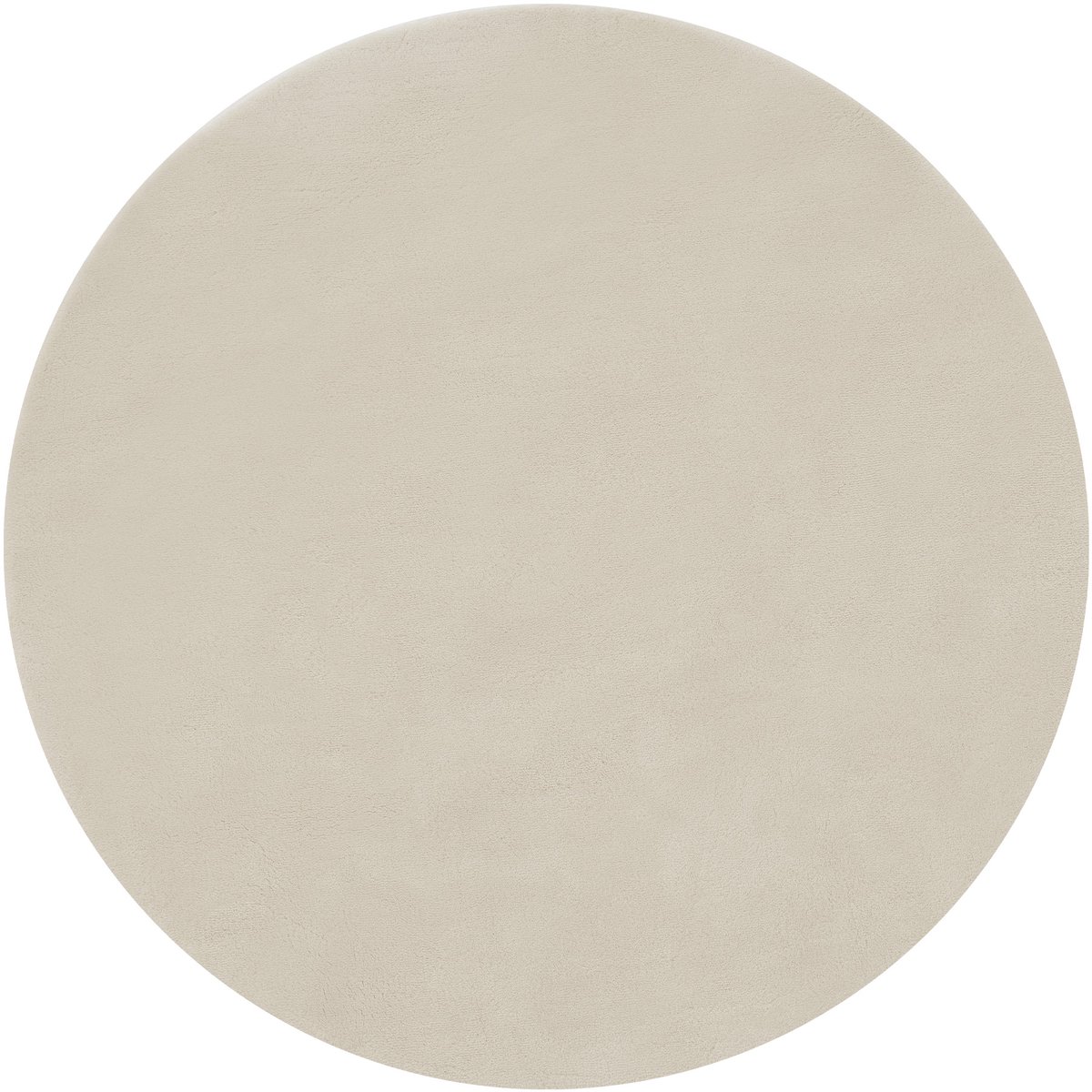 tectake® Kortpolig Vloerkleed - Rond - Ø120 cm - Beige - 1630 g/m² Poolgewicht - Tapijt voor Woonkamer, Slaapkamer, Eetkamer - Onderhoudsvriendelijk en Wasbaar - Antislip Ondertapijt - Allergievriendelijk - Diverse maten en kleuren