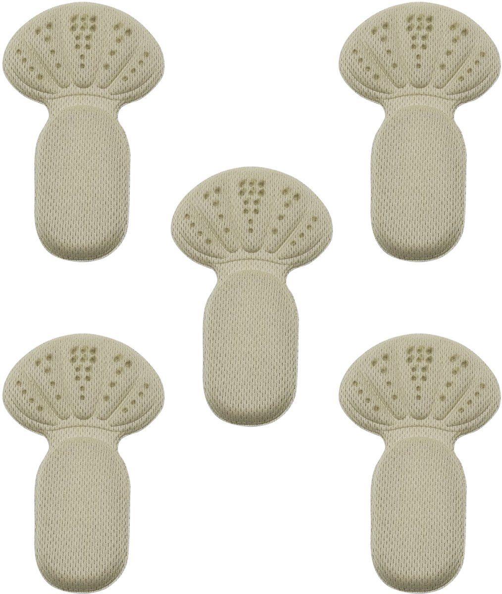 Purepeak Schoen Verkleiner Set - 5 Stuks - Antislip Hielzooltjes - Beige - 16 x 9 cm - Hielbeschermers - Hielkussens