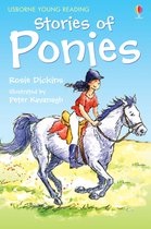 Boek 'Stories of Ponies' met een illustratie van een meisje op een witte pony.