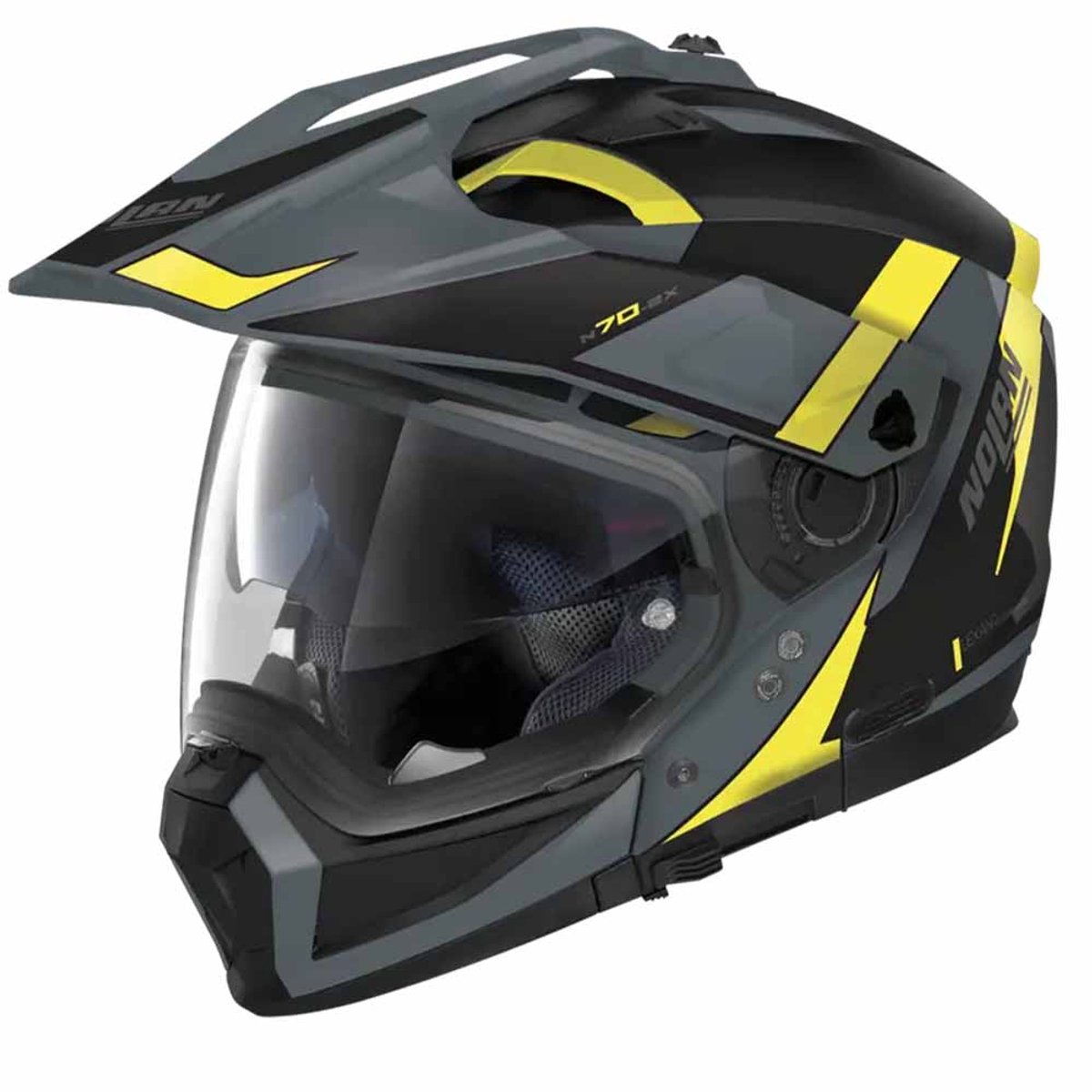 Nolan N70-2 X 06 Skyfall N-C 058 Slate Grijs Geel Zwart Multi Helm - Helm