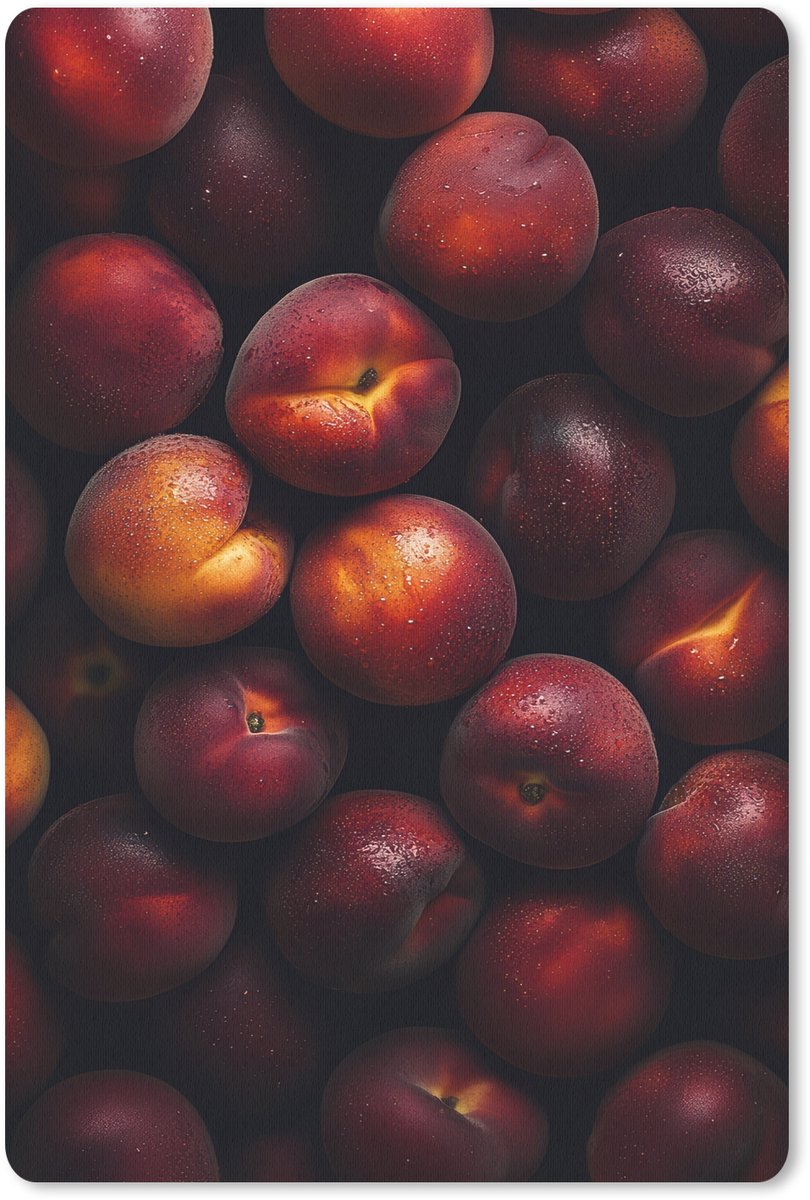 Muismat 18x27 cm - Mousepad Fruit - Close up - Nectarines - Muismatten