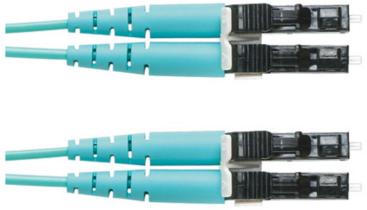 Panduit FZ2ELLNLNSNM010 InfiniBand en Glasvezelkabel 10 m LC Aqua-kleur