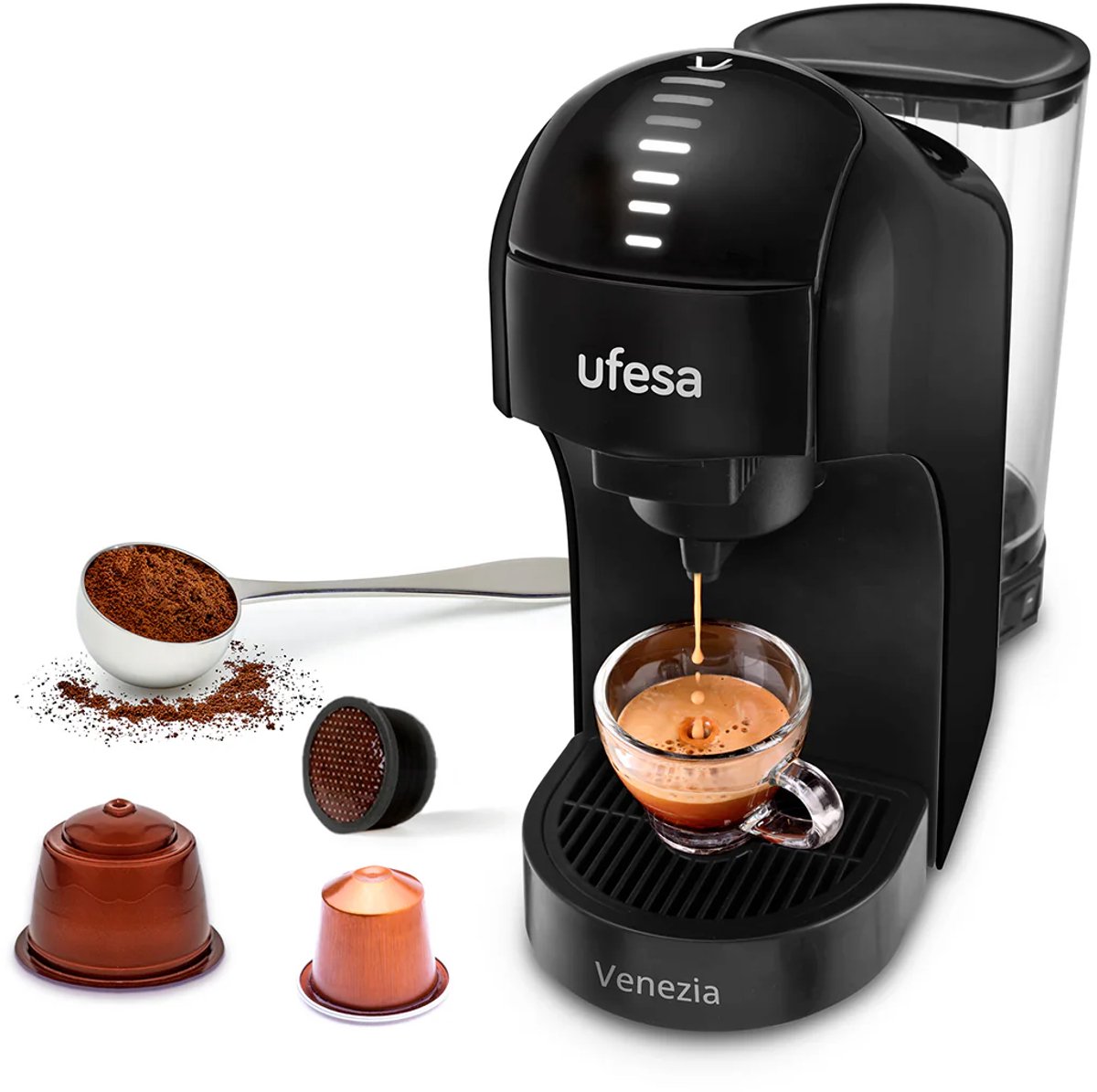 Ufesa Venezia Koffie multi capsule machine 4 in 1 Nespresso - afbeelding 2