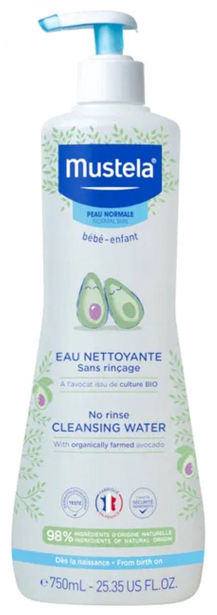 Goedkoopste Mustela Baby Reinigingswater Zonder Spoelen Normale Huid 750 ml