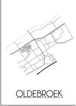 DesignClaud Oldebroek Plattegrond poster A2 poster (42x59,4cm)