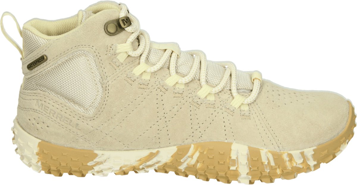 Merrell J008182 WRAPT MID WP Half-hoge schoenenDames wandelschoenenWandelschoenenBarefoot Beige