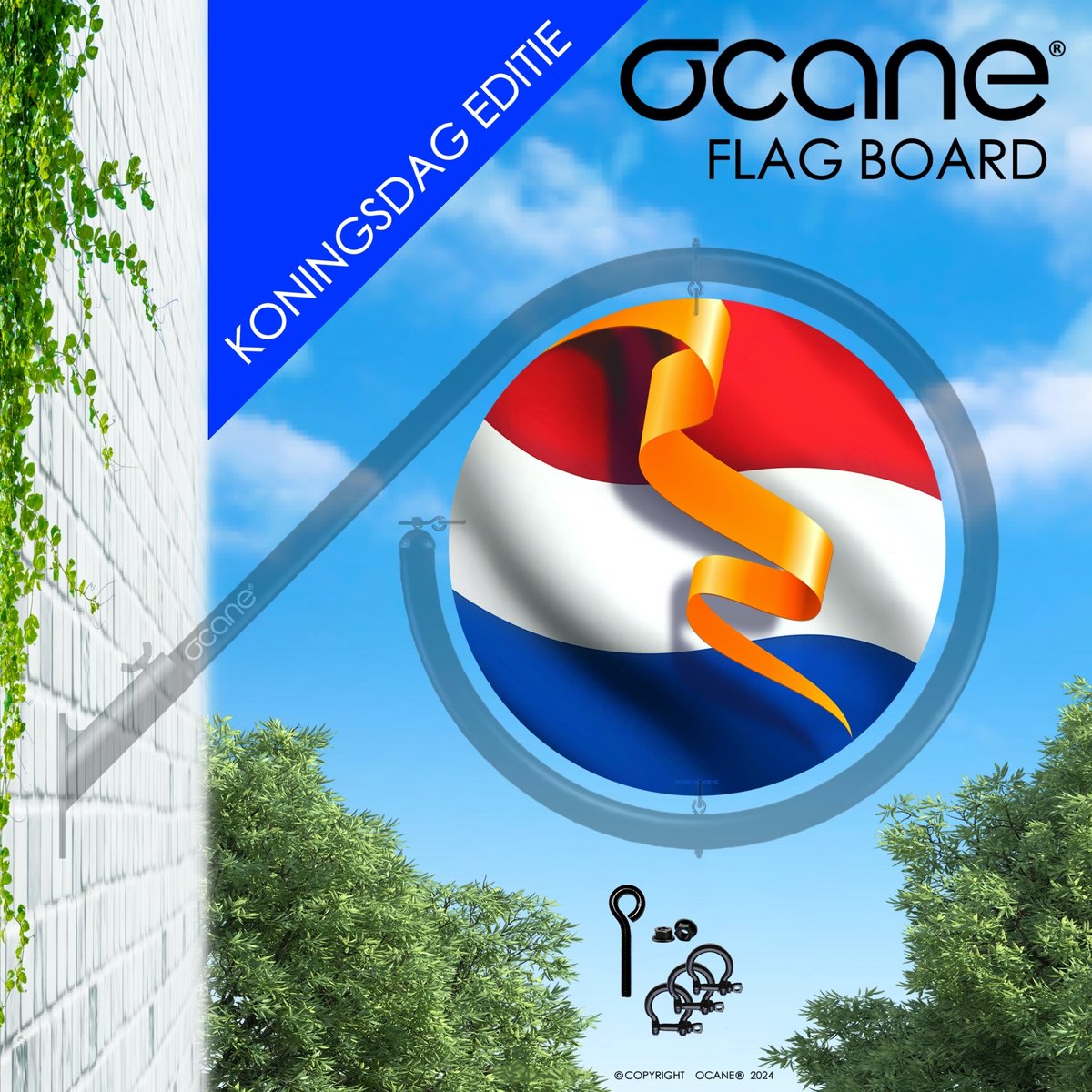 Flag board - Koningsdag - Vlaggenbord - Ocane