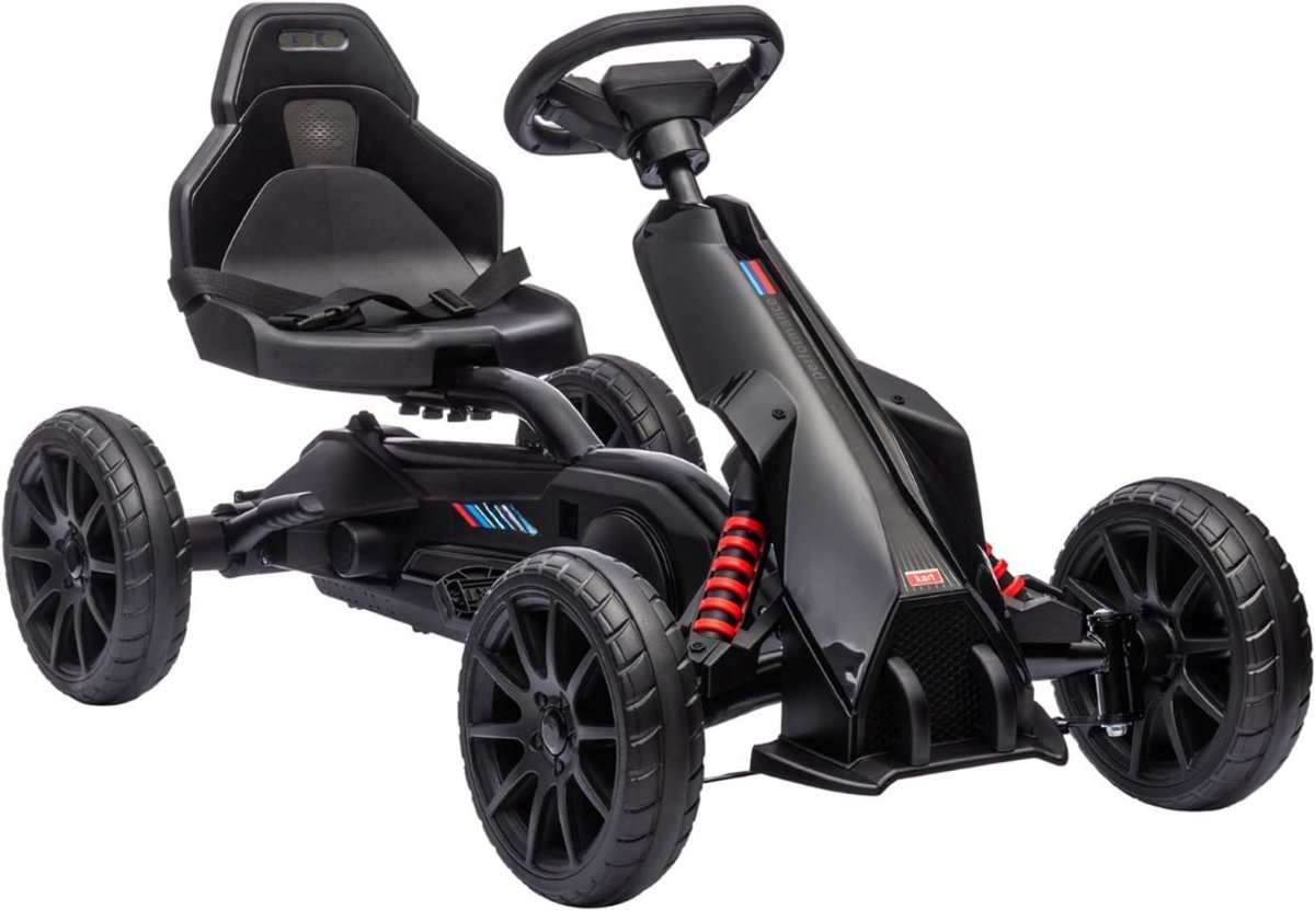 Zylo® Skelters voor Jongens - Ligfiets - Verstelbaar Zadel - ‎100 x 58 x 58.5 cm - Zwart