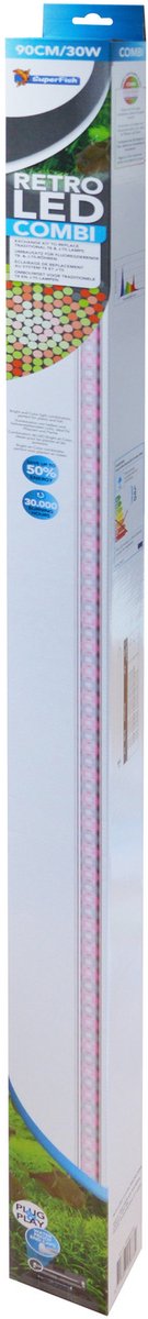 Superfish Retroled Combi T8&Jt5 100 cm - Verlichting - 38 Watt
