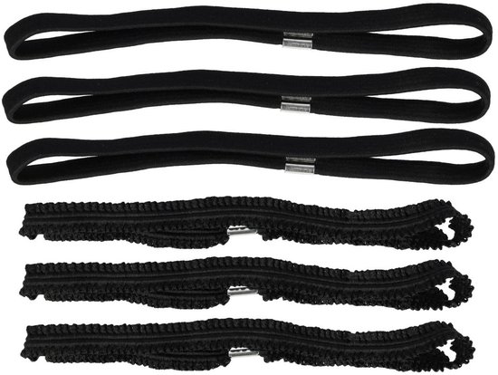 Jiehaojia 64 stuks zwarte tactische elastiekjes, multifunctionele dikke elastische elastiekjes, sterke elastische banden, stationaire rekbare banden voor camping, survival, kantoor, thuis, school