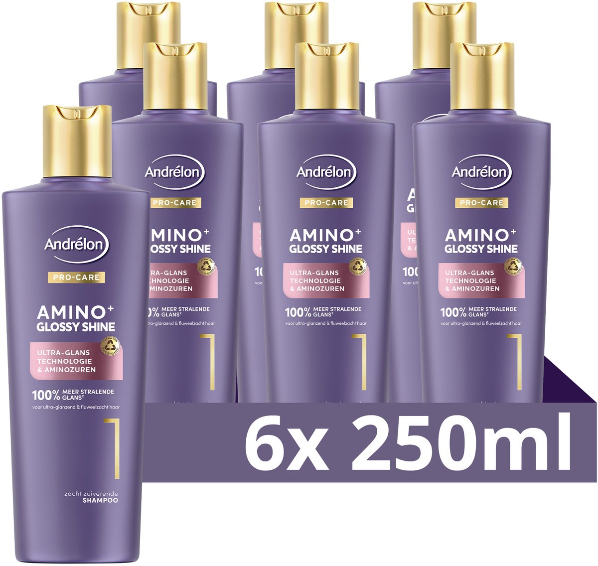 Andrelon - PRO CARE - Amino+ Glossy Shine - Shampoo - 250ml