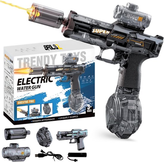 2 PCS Elektrisch Waterpistool Met Interactieve Lichteffecten Buitenspelen Strandspeelgoed