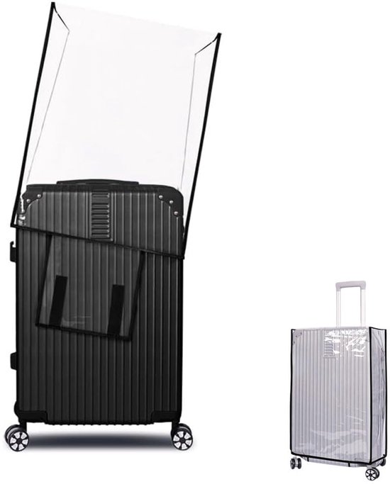 Mateju Elastische kofferhoes 45-70 cm bagagehoezen beschermers, 3D kerst trolley hoes beschermhoes anti-kras reiskoffer beschermer, Rode Sokken, XL