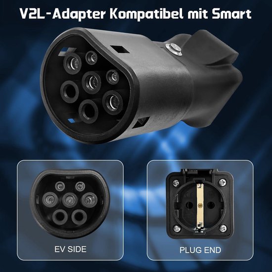 JULIK V2L Adapter für Smart #1, Smart #3 - 3,5KW 16A 230V Vehicle-to JULIK V2L Adapter für Smart #1, Smart #3 - 3,5KW 16A 230V Vehicle-to