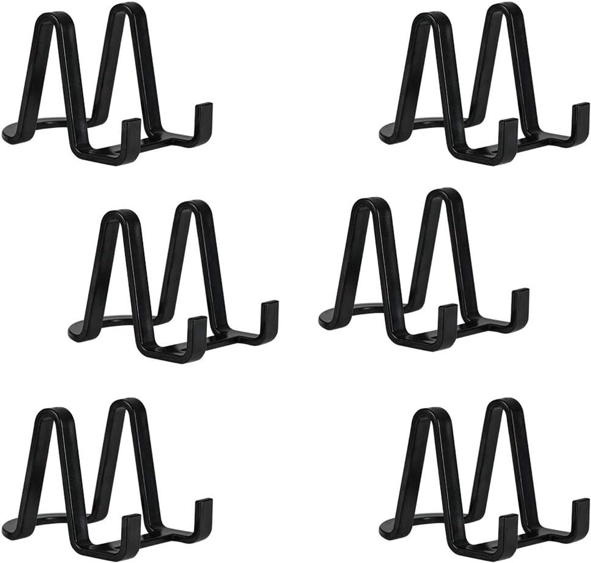 Displaystandaard voor Schilderijen en Decoraties - Kunststof Plaatstandaard voor Fotolijsten en Kunstwerken - Zwart 7,6 cm