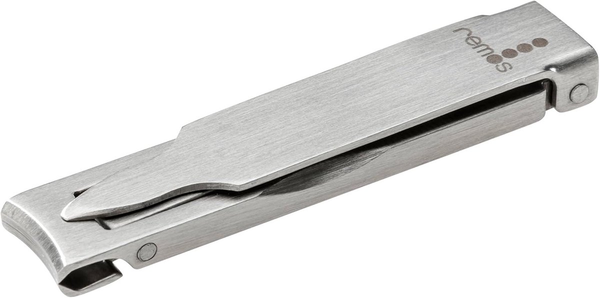 Nail Clipper with Nail File - Stainless Steel - Flat & Compact - 6 cm Nagelknipper