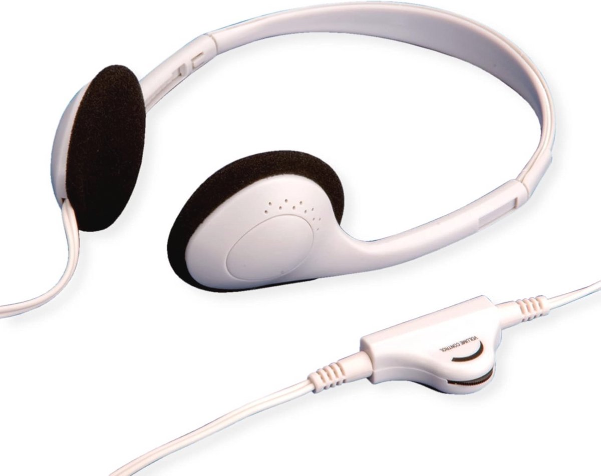 Comfortabele Stereo Hoofdtelefoon met Volumeregeling en 3,5 mm Jack