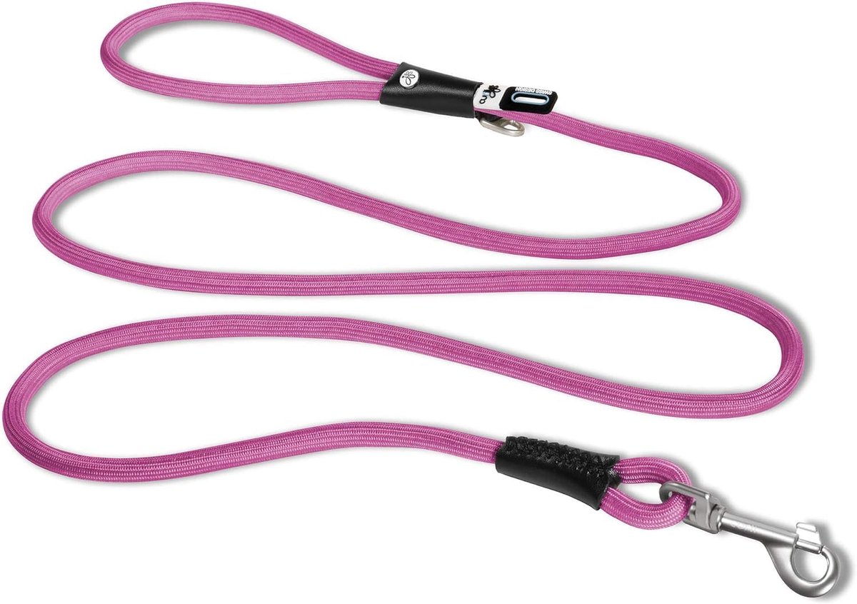 Comfortabele Schokabsorberende Hondenriem Fuchsia M voor Middelgrote Honden