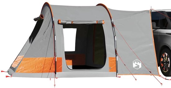 vidaXL - Autotent - 2-persoons - waterdicht - grijs - en - oranje van Merkloos — afbeelding 5