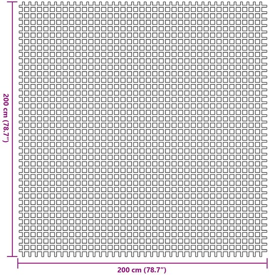 vidaXL - Tenttapijt - Blauw - 200 - x - 200 - cm - Polyester van Vidaxl — afbeelding 2
