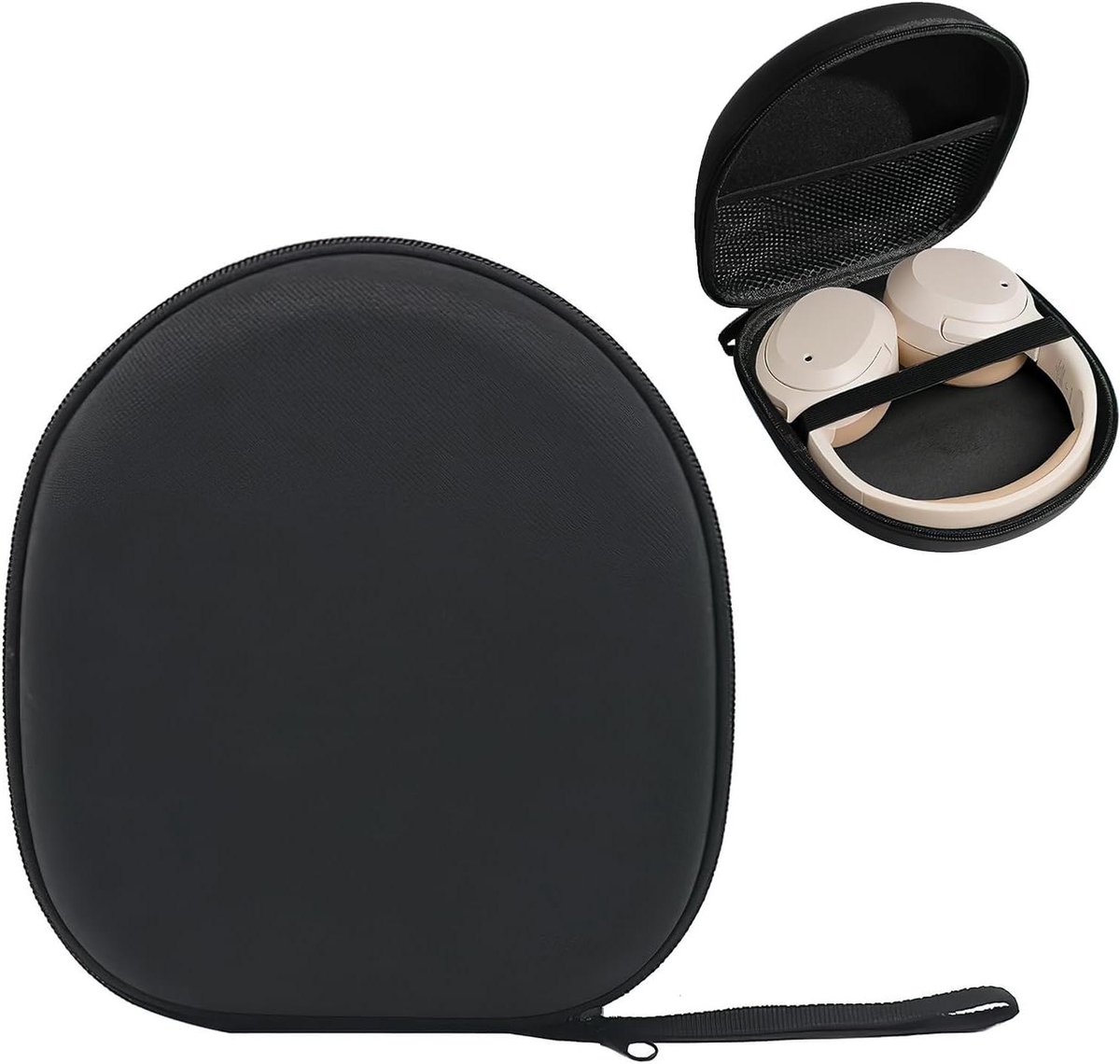 - Robuuste draagtas voor hoofdtelefoon - Sony MDR-XFB950BT, MDRZX310, MDRZX330, COWIN E7, Bose QC25, Grado SR80 - zwart nylon, universele maat