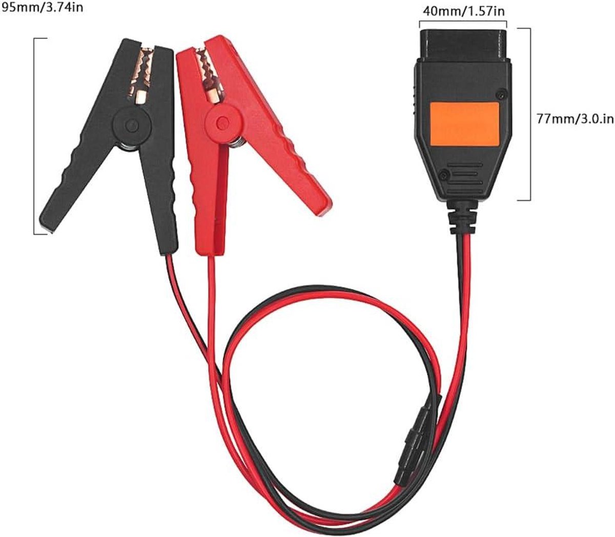 Noodvoeding OBD2 Oplaadkabel - Connector met Memory Saver Functie