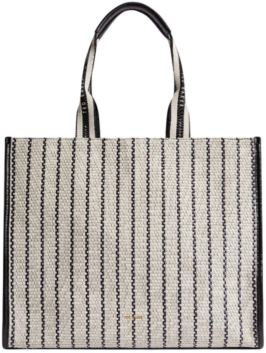 Ted Baker Riveren Woven Webbing Shopper Navy Crème