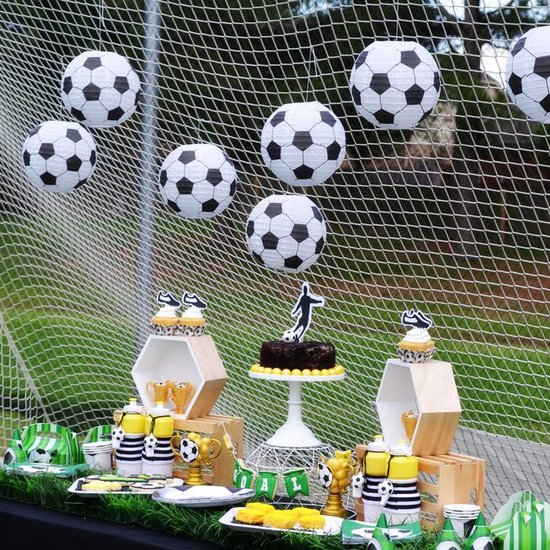 LUQ - Voetbal - Lampion - Sint Maarten - Lampionstokje - Zonder - Lichtje - Treklampion - Papier - Kind - Wit - Versiering - 1 Stuk van LUQ — afbeelding 5