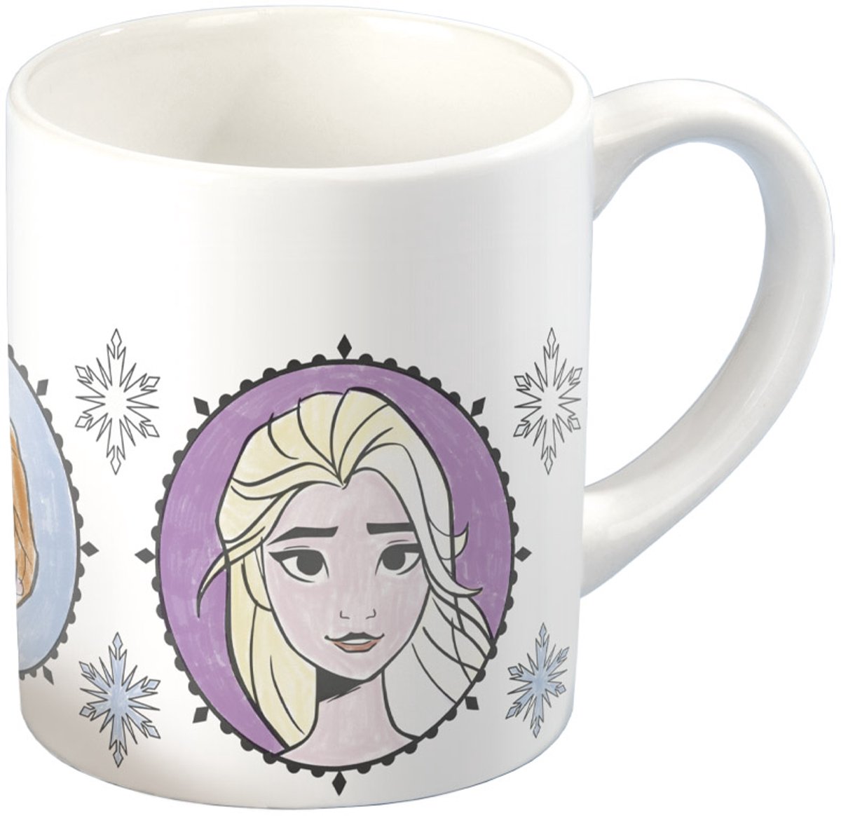 Disney Frozen mok beschilderen inkleur beker Totum speelgoed meisjes - wit keramiek incl. verfstrip en penseeltje - cadeautip knutselen — afbeelding 10