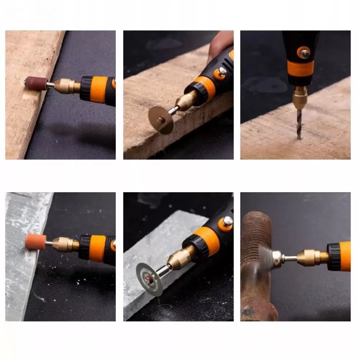 Elektrische slijpmachine-46-Delig Mini Multitool Set - USB Oplaadbaar - Voor Klussen & Hobby - Compleet Gereedschapspakket – foto 4
