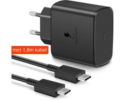 NEUE DAWN - 45W USB C Oplader Snellader met 1.8m USB C Kabel - USB C Adapter Oplader voor Samsung Galaxy S25 Ultra/S25+/S24 Ultra/S24+/S23 Ultra/S23+/S22 Ultra/S22+ - voor Samsung Galaxy Tab S11 S10 S9 S8 S7 reeks
