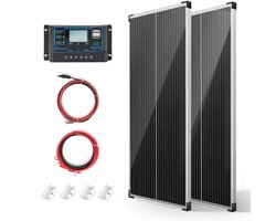 Zonnepanelen Compleet Pakket - Plug & Play met Stekker - Zonnepaneel Plat Dak - ( Amount of W )