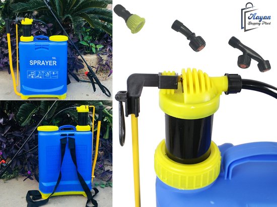 20L rugsproeier - Handmatige Druksproeier met Lans en Accessoires - Voor Tuin, Boomgaard en Allotment - rugspuit - 56661 — afbeelding 2