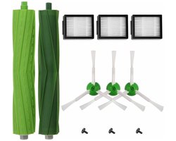Stofzuigeraccessoireset - Navulling - Hoogwaardig filter - Robotstofzuiger - Borstels en rubberen onderdelen - geschikt voor iRobot i7 i7+ E5 E6 E7 - 6 artikelen