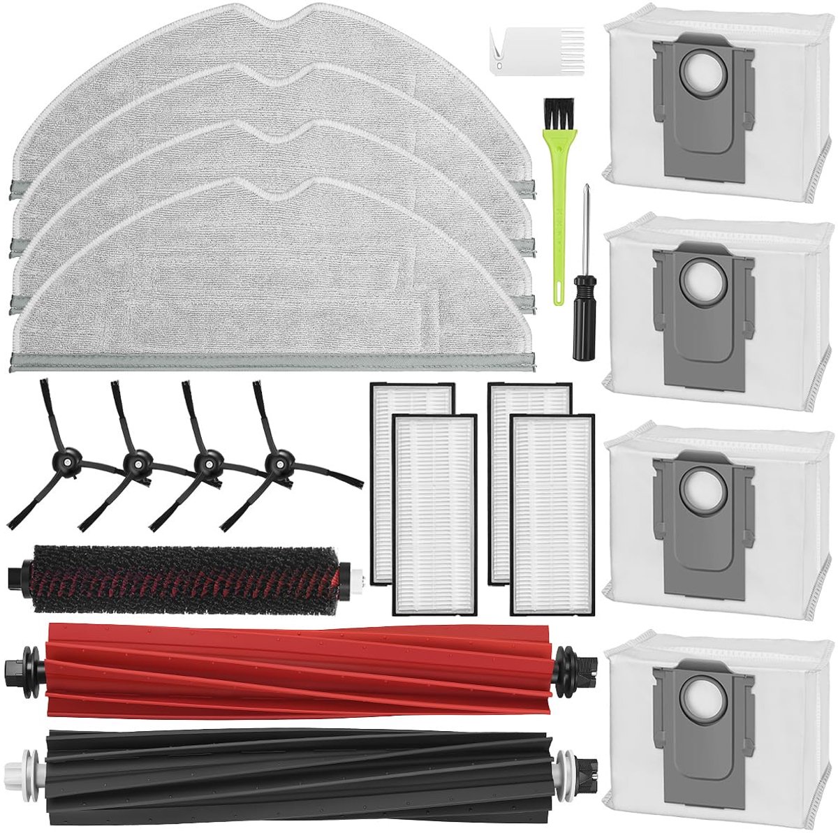 Stofzuigeraccessoires Geschik voor Roborock S8/S8+/S8 Pro Ultra 22 onderdelen
