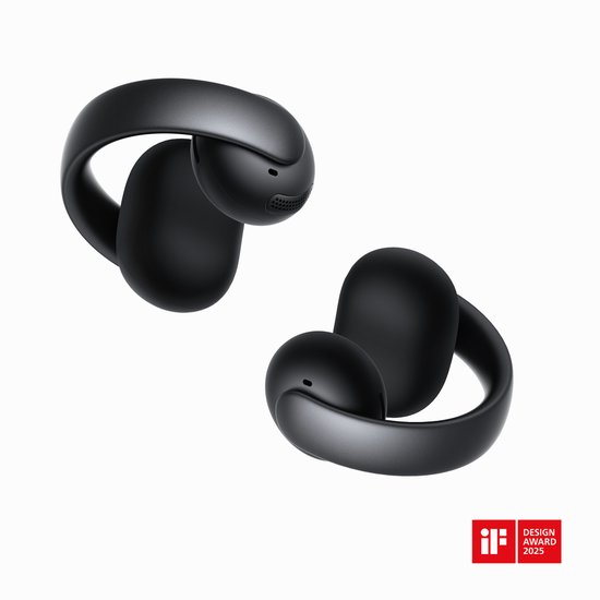 soundcore AeroClip by Anker, Oordopjes met open oor, clip-on hoofdtelefoon, adaptief comfort, heldere gesprekken met 4 microfoons en AI, stabiele pasvorm, 12 mm drivers voor helder geluid, open