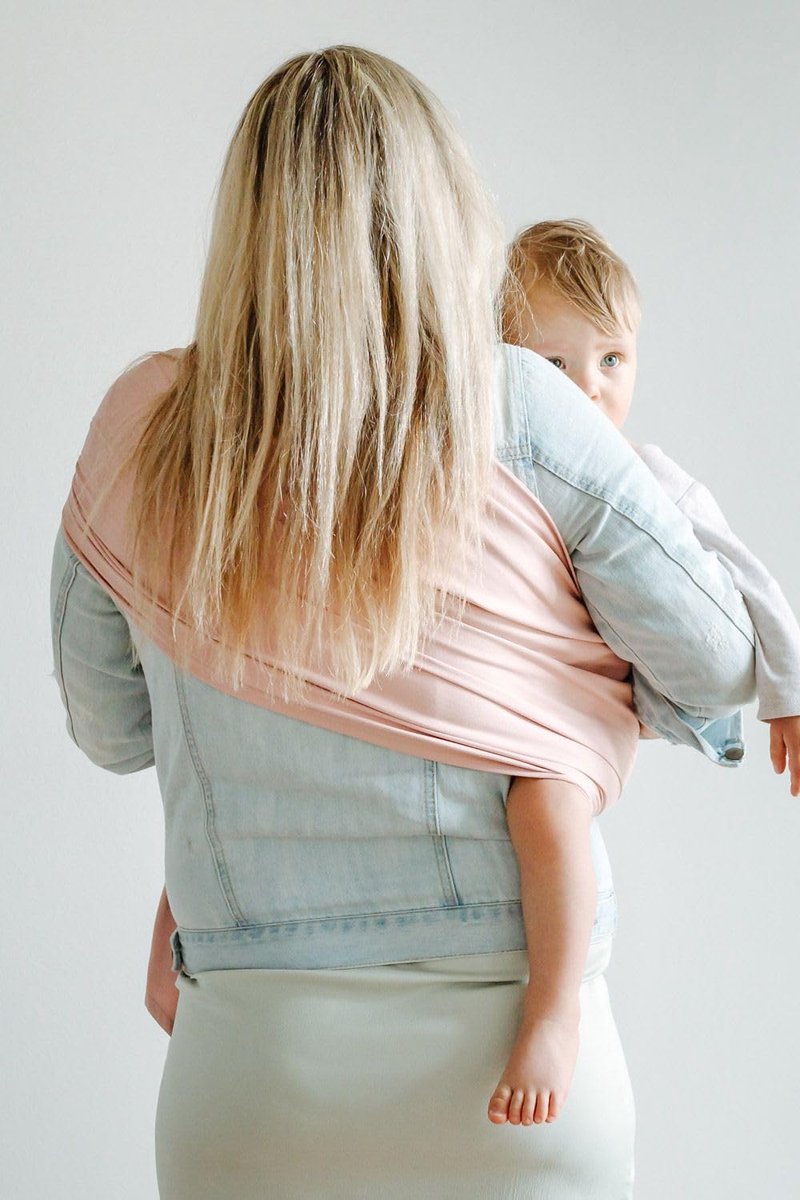Ibenzoa® Biologische Draagdoek Ring Sling – 100% Biologisch Katoen KB A – Comfortabel Draagcomfort voor Baby’s van Geboorte tot 15 kg – Inclusief Handleiding – foto 3