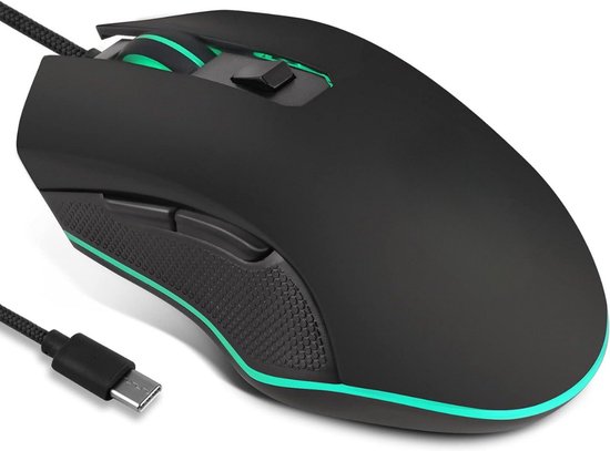 Lexium Computermuis met Draad - Computer Muis met Draad - Muis met Draad voor Laptop of PC