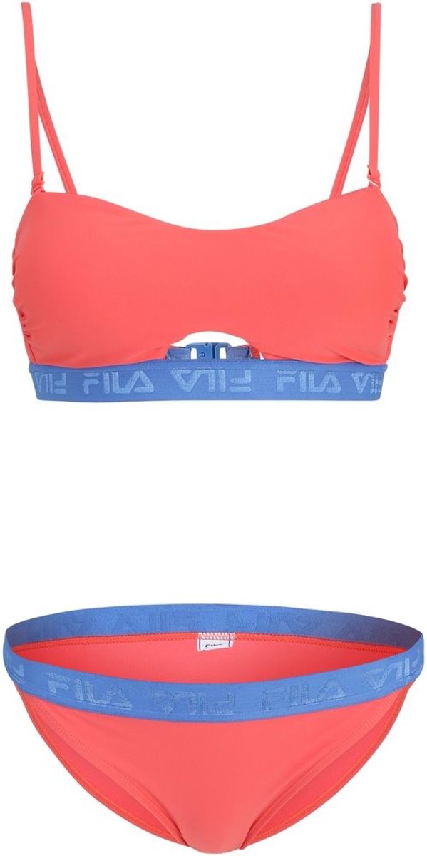 Fila damesbikini Sanming bandeau-bikini FAW0476 Calypso XS Koraal